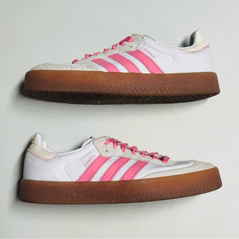 Adidas Sambae ‘Cloud White Pink Bliss’ Sz 11W/10M - Picture 3 of 8